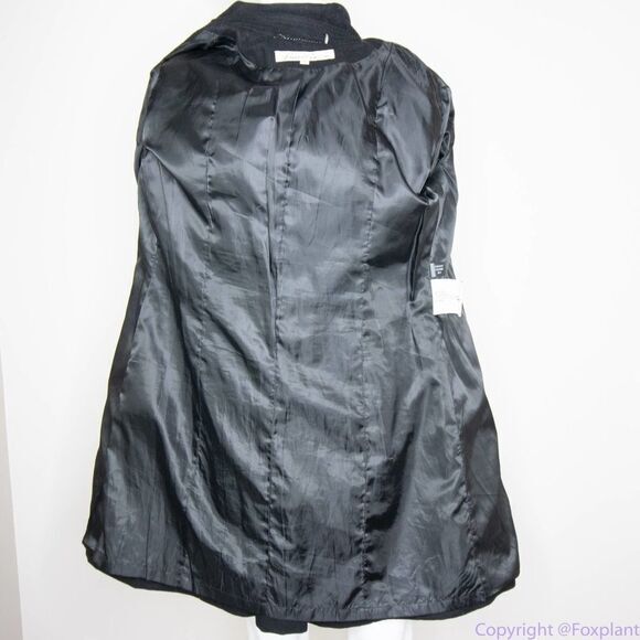 Keneth Cole women's wool blend black coat, size 8 - Picture 10 of 16